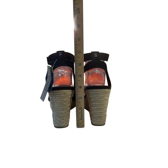 TOMS Marisela Wedge Sandal 7510534 Black Size 9.5 NWT - Picture 6 of 8